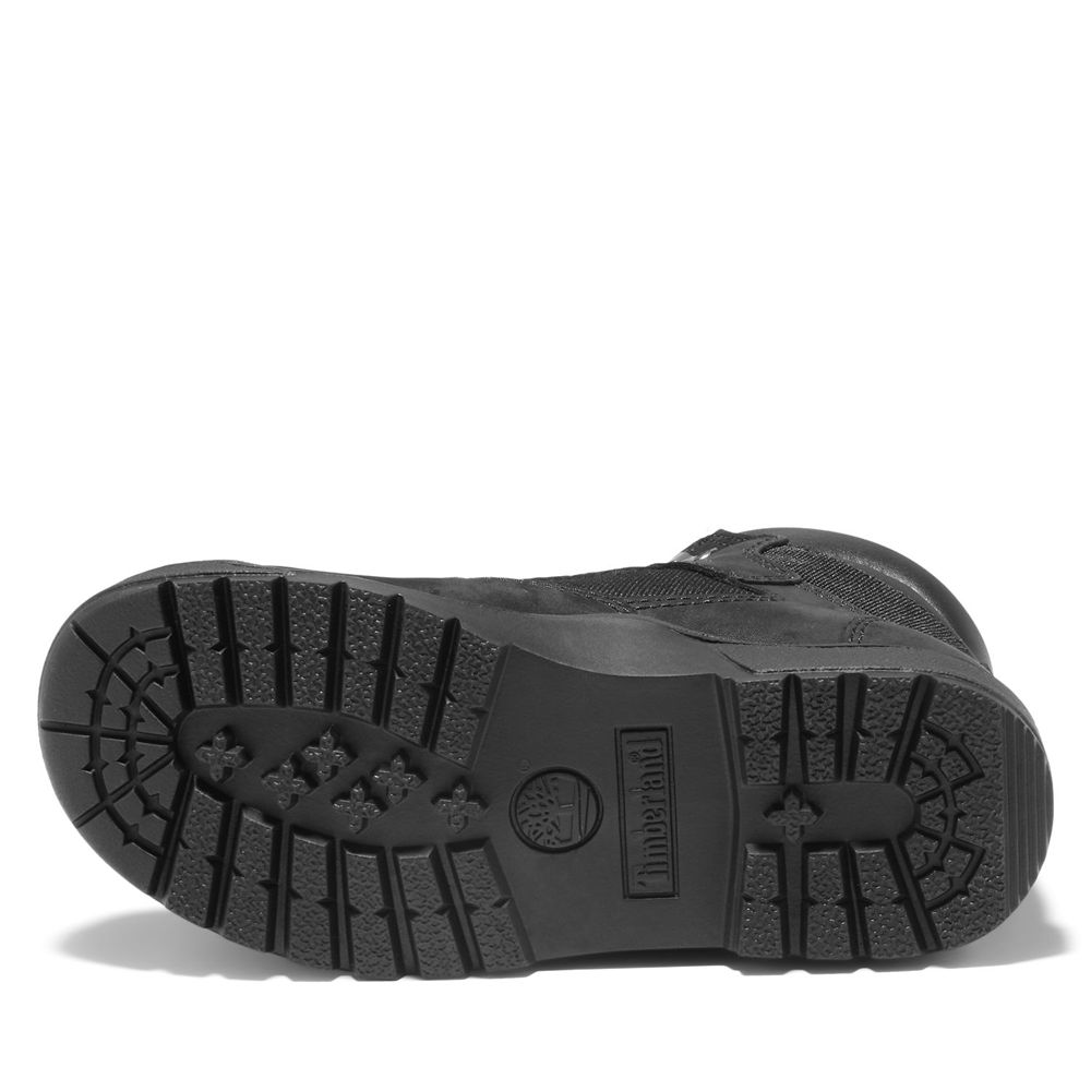 Bototos Timberland Niños 6-Inch Youth Mixed-Media Field Negras - Chile AWT-971280